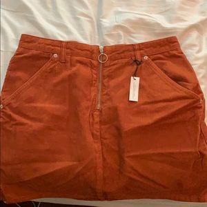 Topshop Corduroy Skirt